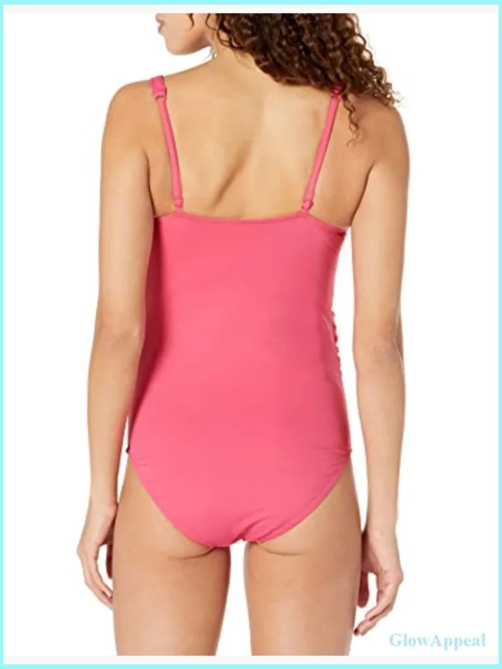 Maternity One-Piece Swimsuit with Adjustable Straps and Ruching